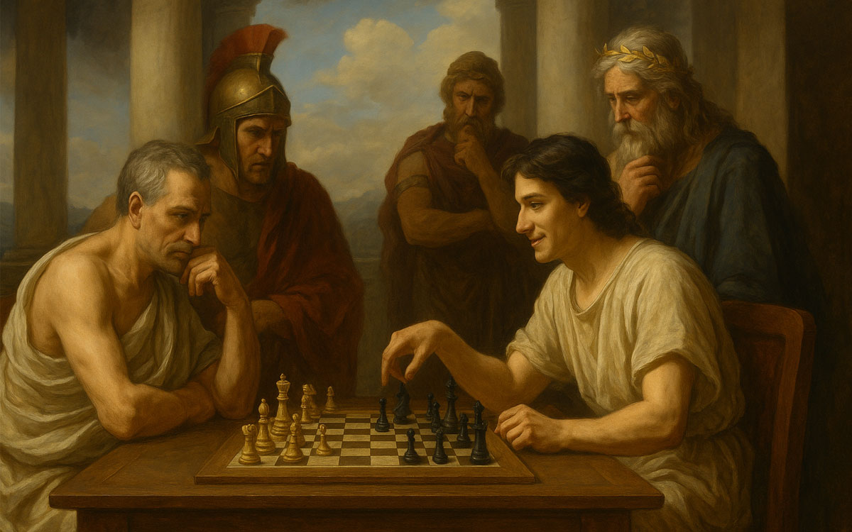 After this move, the God of Science never played another game of chess.