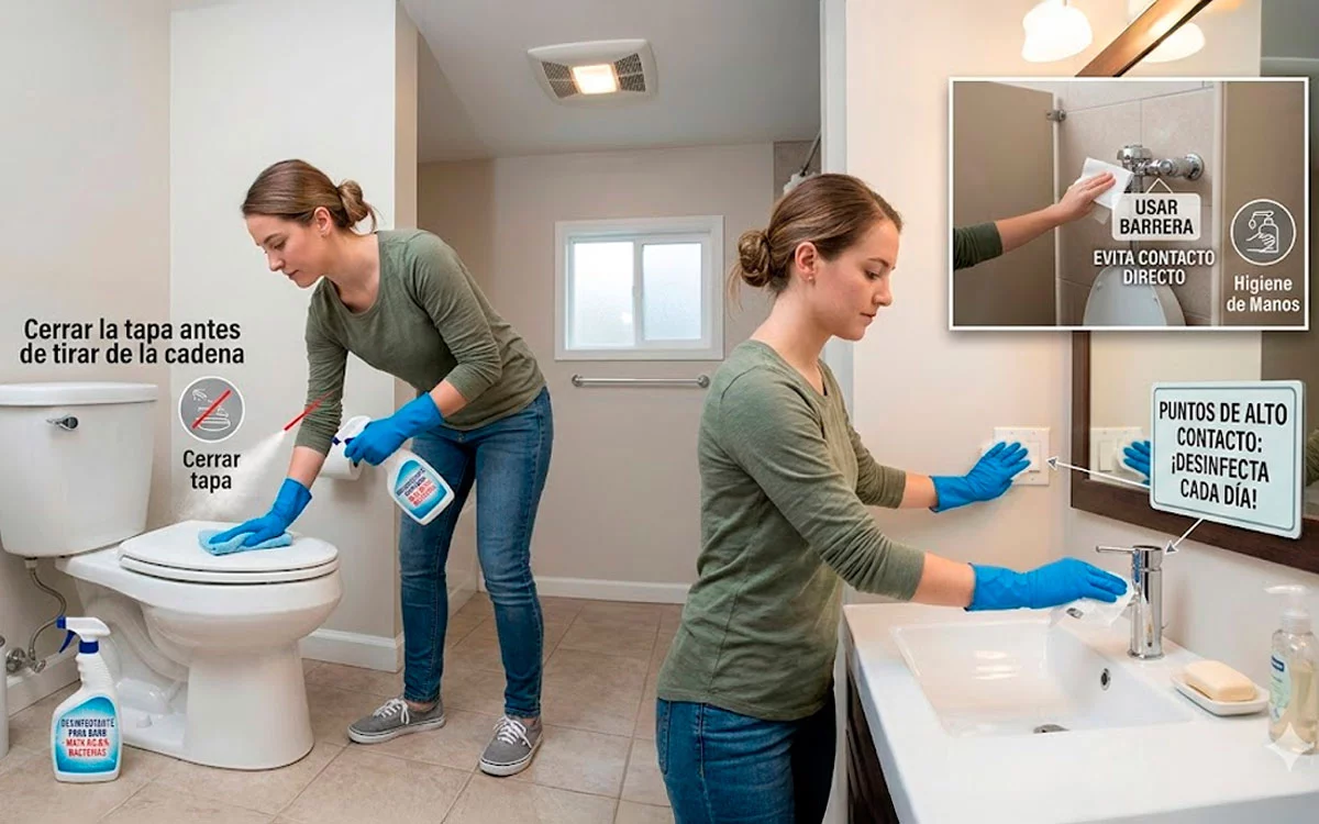 Toilet aerosol and bacteria: how to reduce germ spread in the bathroom